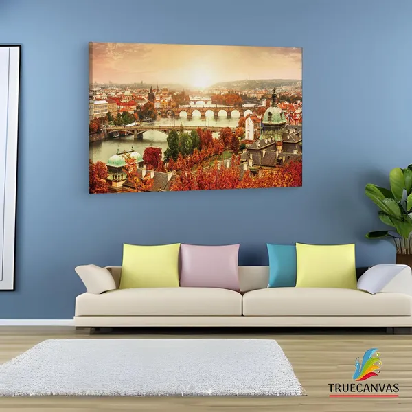 Multicolor_Charles_Bridge,_Wooden_Framed_Canvas_Paintings_|_For_Living_Room_|_Bedroom_|_Office_|_Gallery_|_Ready_Wall_Mount_Canvas_Wall_Art_Painting_|_Size_-_12_X_18In,_Ct0989