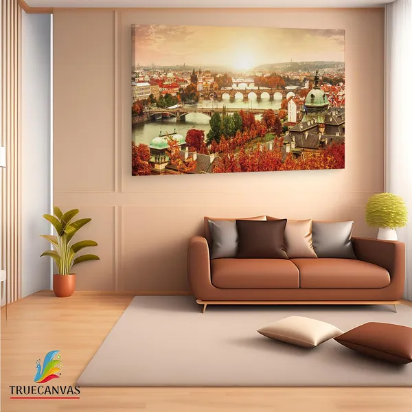 Multicolor_Charles_Bridge,_Wooden_Framed_Canvas_Paintings_|_For_Living_Room_|_Bedroom_|_Office_|_Gallery_|_Ready_Wall_Mount_Canvas_Wall_Art_Painting_|_Size_-_12_X_18In,_Ct0989