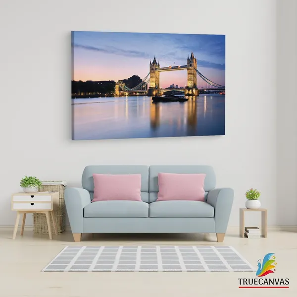 Multicolor_Tower_Bridge,_Wooden_Framed_Canvas_Paintings_|_For_Living_Room_|_Bedroom_|_Office_|_Gallery_|_Ready_Wall_Mount_Canvas_Wall_Art_Painting_|_Size_-_12_X_18In,_Ct0991