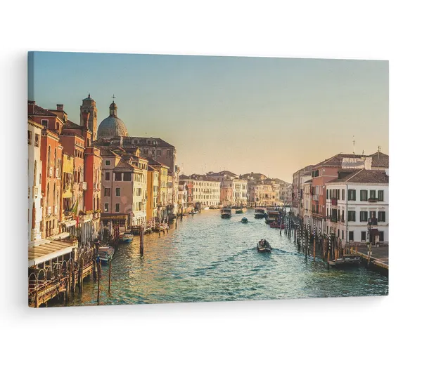 Multicolor_Grand_Canal,_Wooden_Framed_Canvas_Paintings_|_For_Living_Room_|_Bedroom_|_Office_|_Gallery_|_Ready_Wall_Mount_Canvas_Wall_Art_Painting_|_Size_-_12_X_18In,_Ct0992