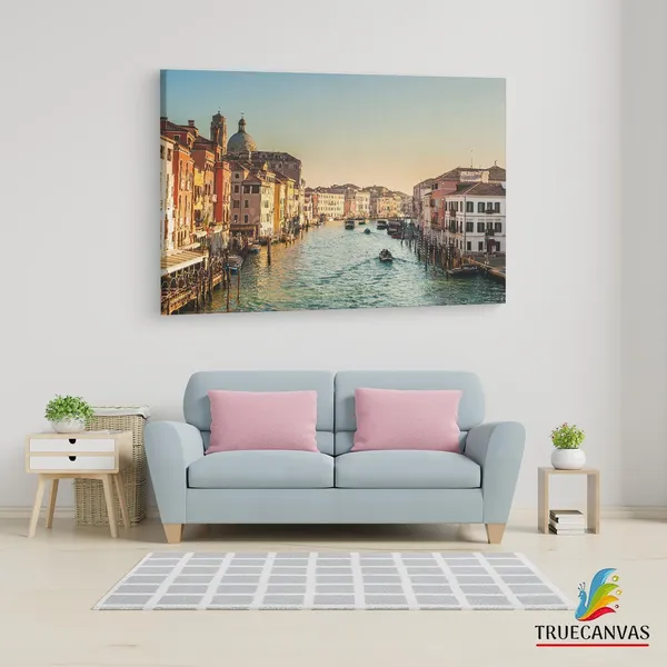 Multicolor_Grand_Canal,_Wooden_Framed_Canvas_Paintings_|_For_Living_Room_|_Bedroom_|_Office_|_Gallery_|_Ready_Wall_Mount_Canvas_Wall_Art_Painting_|_Size_-_12_X_18In,_Ct0992