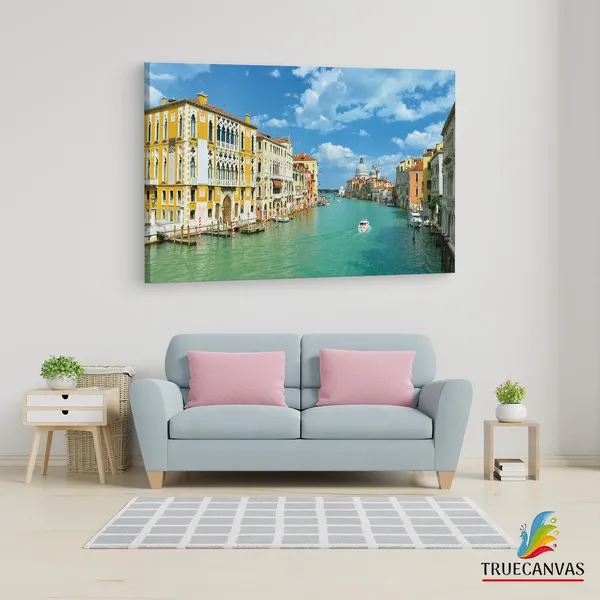 Multicolor_Grand_Canal,_Wooden_Framed_Canvas_Paintings_|_For_Living_Room_|_Bedroom_|_Office_|_Gallery_|_Ready_Wall_Mount_Canvas_Wall_Art_Painting_|_Size_-_12_X_18In,_Ct0996