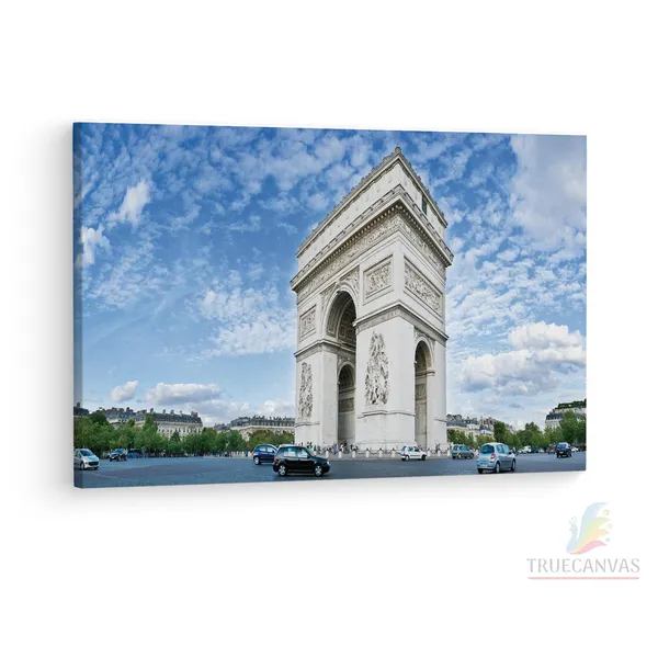 Multicolor_Arc_De_Triomphe,_Wooden_Framed_Canvas_Paintings_|_For_Living_Room_|_Bedroom_|_Office_|_Gallery_|_Ready_Wall_Mount_Canvas_Wall_Art_Painting_|_Size_-_12_X_18In,_Ct0998