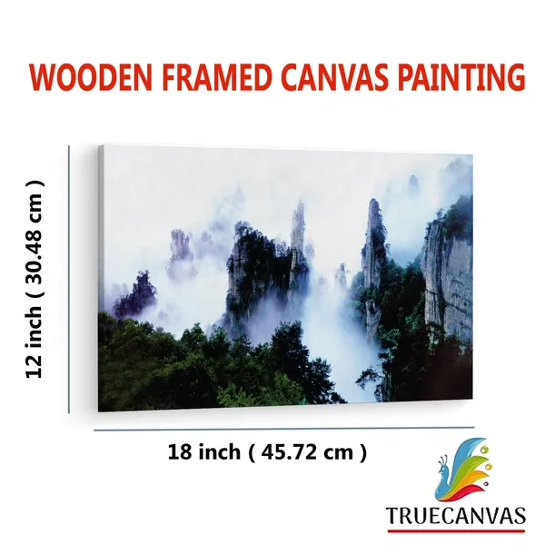 Multicolor_Tianzi_Mountain,_Wooden_Framed_Canvas_Paintings_|_For_Living_Room_|_Bedroom_|_Office_|_Gallery_|_Ready_Wall_Mount_Canvas_Wall_Art_Painting_|_Size_-_12_X_18In,_Ct0999