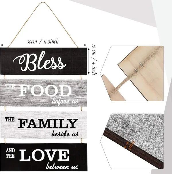 Multicolor_Dly_Lifestyle_Bless_Hanging_Wall_Sign,_Large_Hanging_Wall_Sign,_Rustic_Wooden_Family_Food_Love_Sign_Decor,_Hanging_Wood_Wall_Decoration_|_For_Living_Room_Bedroom_Outdoor_(Cool-Tone_Color),_Dl040