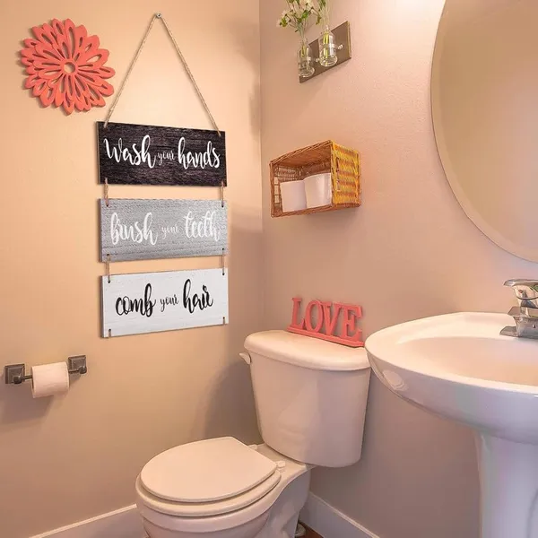 Multicolor_Bathroom_Rules_Wall_Art_Sign_Family_Hanging_Wall_Sign_Funny_Bathroom_Wooden_Hanging_Wall_Sign_Rustic_Wood_Hanging_Decor_Wall_Decoration_|_For_Home_Bedroom_(Simple_Pattern,_Brown,_White,_Blue),_Dl042