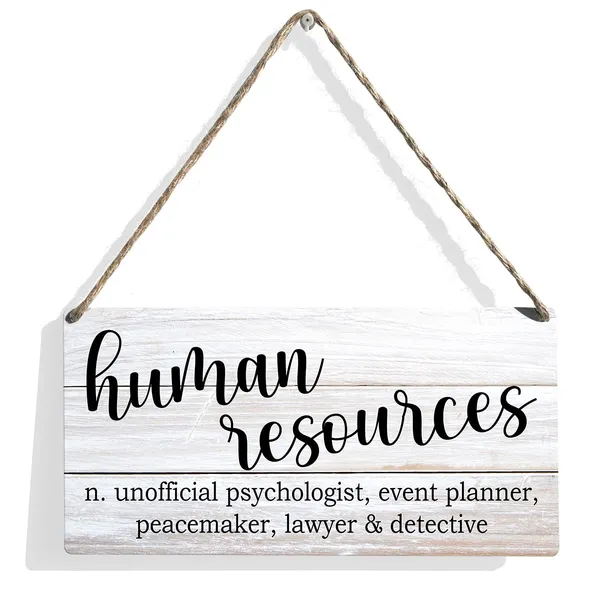 Multicolor_Human_Resources_Definition_Wood_Sign_Human_Resources_Wooden_Signs_Rustic_Hanging_Plaque_Home_Wall_Art_12"_X_6"_Sign_Wall_Decor_|_For_Home_Office