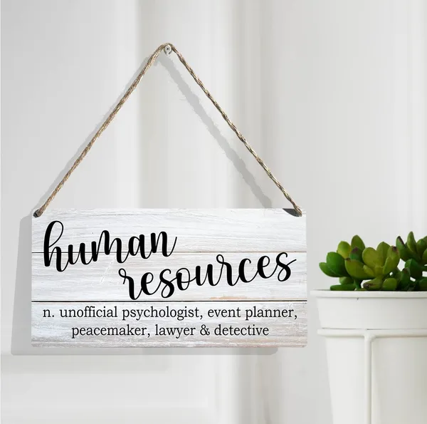 Multicolor_Human_Resources_Definition_Wood_Sign_Human_Resources_Wooden_Signs_Rustic_Hanging_Plaque_Home_Wall_Art_12"_X_6"_Sign_Wall_Decor_|_For_Home_Office