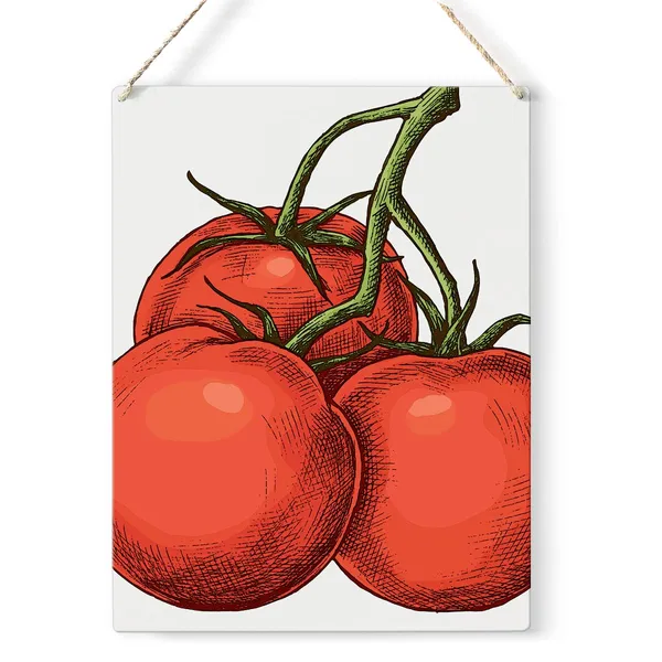 Multicolor_Kitchen_Tomato_Wood_Sign_Three_Tomatoes_Wooden_Signs_Rustic_Summer_Hanging_Plaque_Home_Wall_Art_8"_X_10"_Sign_Wall_Decor_|_For_Home_Kitchen
