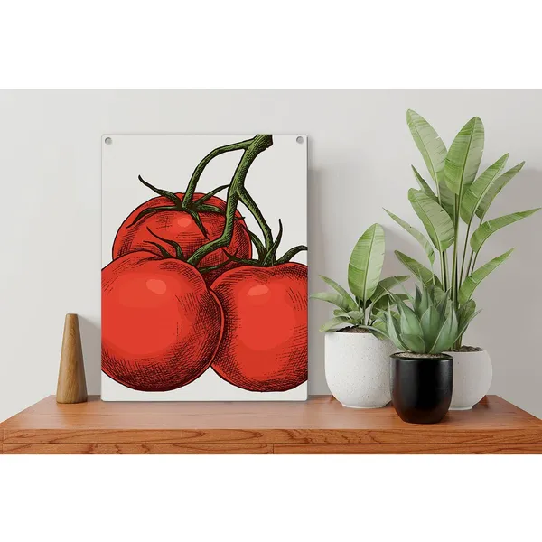 Multicolor_Kitchen_Tomato_Wood_Sign_Three_Tomatoes_Wooden_Signs_Rustic_Summer_Hanging_Plaque_Home_Wall_Art_8"_X_10"_Sign_Wall_Decor_|_For_Home_Kitchen