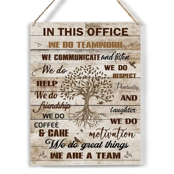 Multicolor_Inspirational_Quote_Tree_Wood_Sign_In_This_Office_We_Are_A_Team_Wooden_Signs_Rustic_Hanging_Plaque_Home_Wall_Art_8"_X_10"_Sign_Wall_Decor_|_For_Home_Office