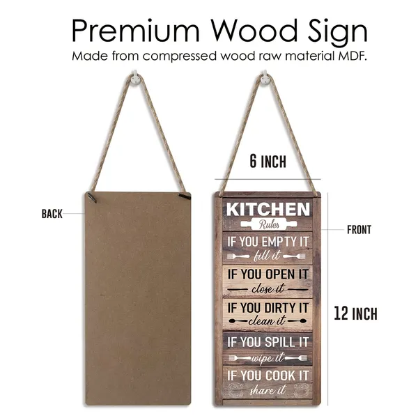 Multicolor_Kitchen_Rules_Wood_Sign_If_You_Cook_It_Share_It_Wooden_Signs_Rustic_Hanging_Plaque_Home_Wall_Art_6"_X_12"_Sign_Wall_Decor_|_For_Home_Kitchen