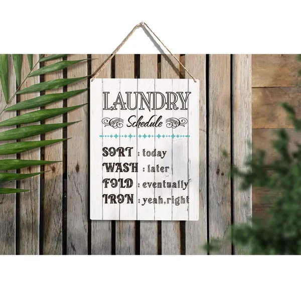 Multicolor_Rustic_Laundry_Schedule_Wood_Sign_The_Laundry_Rules_Wooden_Signs_Rustic_Hanging_Plaque_Home_Wall_Art_"8_X_10",_Perfect_Sign_Wall_Decor_|_For_Bathroom_Laundry_Room