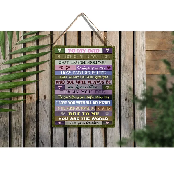 Multicolor_Dad_Wood_Sign_To_My_Dad_You_Will_Always_Be_My_Loving_Father_Wooden_Signs_Rustic_Hanging_Plaque_Home_Wall_Art_"8_X_10",_Perfect_Father_Sign_Wall_Decor_|_For_Home_Bedroom