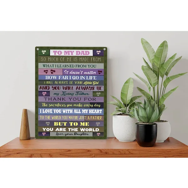 Multicolor_Dad_Wood_Sign_To_My_Dad_You_Will_Always_Be_My_Loving_Father_Wooden_Signs_Rustic_Hanging_Plaque_Home_Wall_Art_"8_X_10",_Perfect_Father_Sign_Wall_Decor_|_For_Home_Bedroom