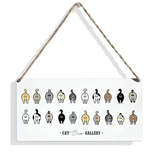 Multicolor_Cats_Theme_Wood_Sign_Cat_Bathroom_Wooden_Signs_Rustic_Hanging_Plaque_Home_Wall_Art_12"_X_6"_Sign_Wall_Decor_|_For_Home_Bathroom