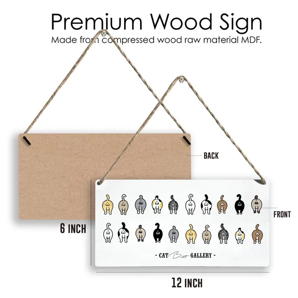 Multicolor_Cats_Theme_Wood_Sign_Cat_Bathroom_Wooden_Signs_Rustic_Hanging_Plaque_Home_Wall_Art_12"_X_6"_Sign_Wall_Decor_|_For_Home_Bathroom