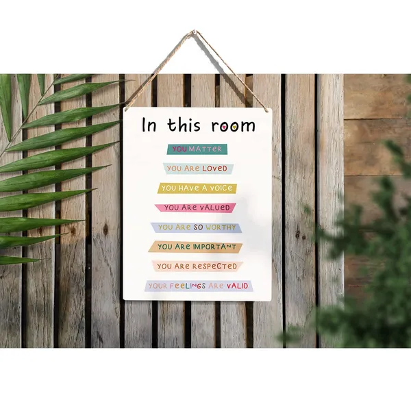 Multicolor_Colorful_In_This_Room_You_Matter_Wood_Sign_Inspirational_Quote_Wooden_Signs_Rustic_Hanging_Plaque_Home_Wall_Art_8"_X_10"_Sign_Wall_Decor_|_For_Home_Classroom