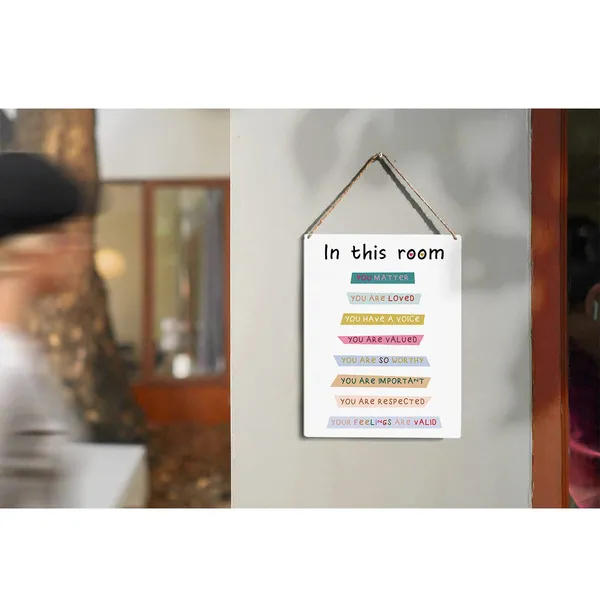 Multicolor_Colorful_In_This_Room_You_Matter_Wood_Sign_Inspirational_Quote_Wooden_Signs_Rustic_Hanging_Plaque_Home_Wall_Art_8"_X_10"_Sign_Wall_Decor_|_For_Home_Classroom