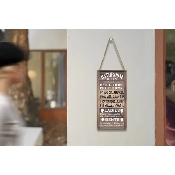 Multicolor_Bathroom_Rules_Wood_Sign_If_You_Lift_It_Up_Put_It_Down_Wooden_Signs_Rustic_Hanging_Plaque_Home_Wall_Art_6"_X_12"_Sign_Wall_Decor_|_For_Home_Bathroom