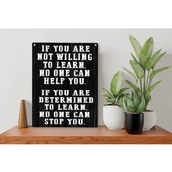 Multicolor_If_You_Are_Determined_To_Learn_Wood_Sign_Inspirational_Quote_Wooden_Signs_Rustic_Hanging_Plaque_Home_Wall_Art_8"_X_10"_Sign_Wall_Decor_|_For_Home_Office_Classroom