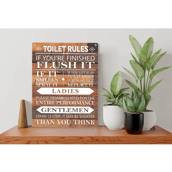 Multicolor_Toilet_Rules_If_It_Runs_Out_Replace_It_Wood_Sign_Bathroom_Wooden_Signs_Rustic_Hanging_Plaque_Home_Wall_Art_8"_X_10"_Sign_Wall_Decor_|_For_Home_Bathroom_Toilet