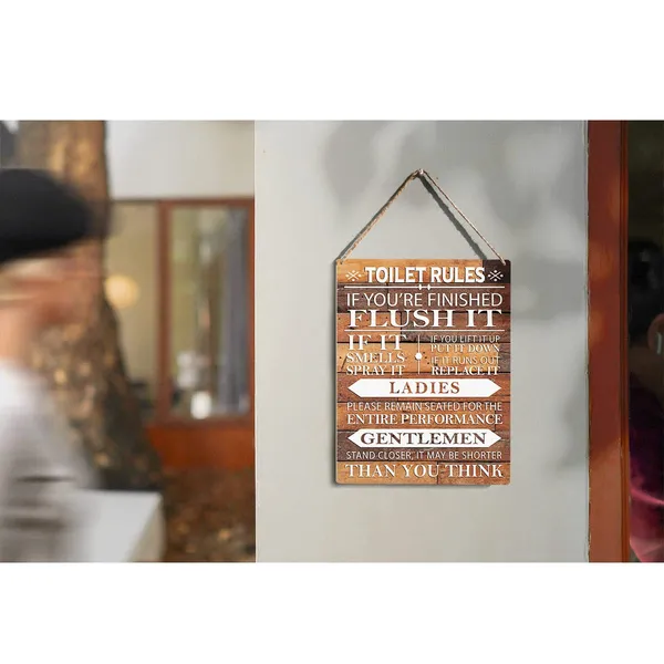 Multicolor_Toilet_Rules_If_It_Runs_Out_Replace_It_Wood_Sign_Bathroom_Wooden_Signs_Rustic_Hanging_Plaque_Home_Wall_Art_8"_X_10"_Sign_Wall_Decor_|_For_Home_Bathroom_Toilet
