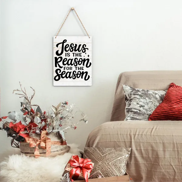 Multicolor_Rustic_Christmas_Sign_Jesus_Is_The_Reason_|_For_The_Season_Decor_Sign_Winter_Decoration_Wooden_Signs_Rustic_Hanging_Plaque_Home_Wall_Art_8"_X_10"_Sign_Wall_Decor_|_For_Farmhouse_Home_Kitchen