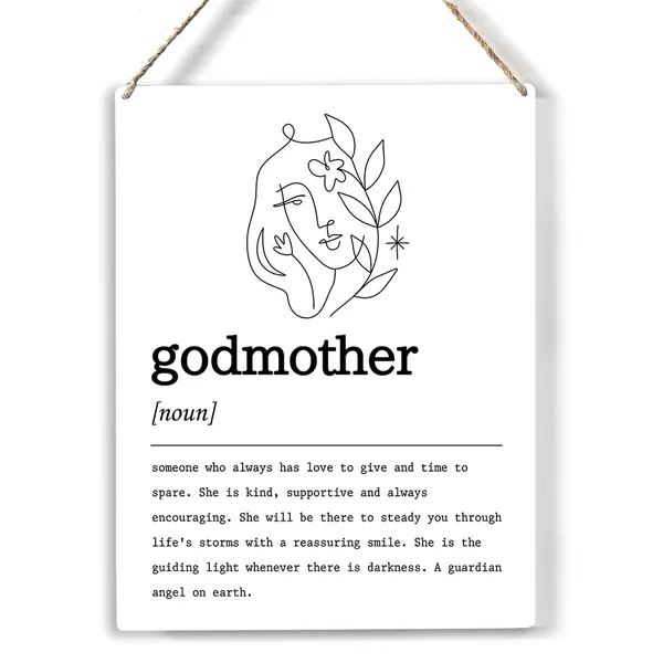 Multicolor_Godmother_Wood_Sign_Godmother_Definition_Wooden_Signs_Rustic_Hanging_Plaque_Home_Wall_Art_"8_X_10",_Perfect_Godmother_Sign_Wall_Decor_|_For_Home_Bedroom