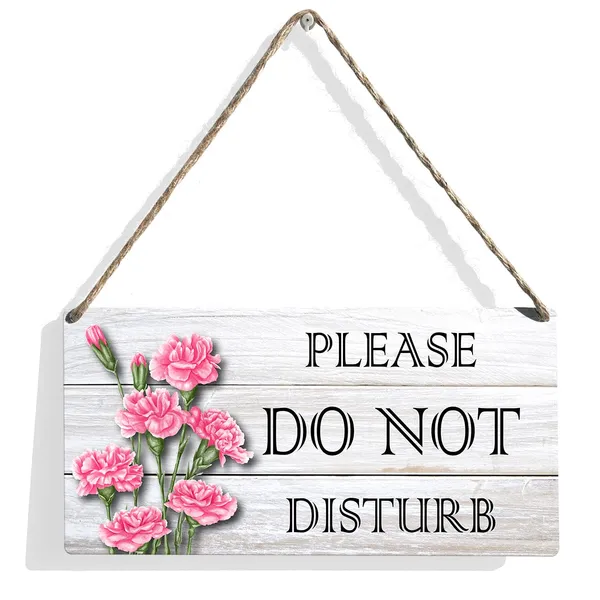 Multicolor_Please_Do_Not_Disturb_Wood_Sign_Floral_Office_Wooden_Signs_Rustic_Hanging_Plaque_Home_Wall_Art_12"_X_6"_Sign_Wall_Decor_|_For_Home_Office