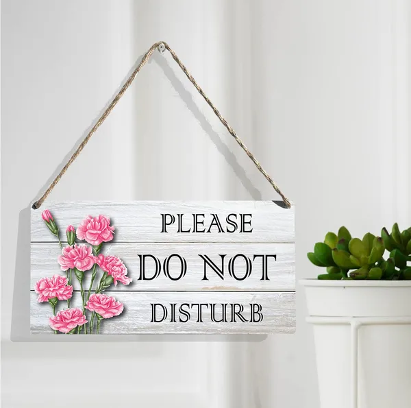 Multicolor_Please_Do_Not_Disturb_Wood_Sign_Floral_Office_Wooden_Signs_Rustic_Hanging_Plaque_Home_Wall_Art_12"_X_6"_Sign_Wall_Decor_|_For_Home_Office