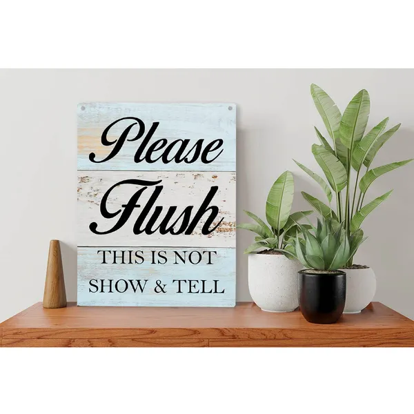 Multicolor_Funny_Bathroom_Wood_Sign_Bathroom_Theme_Wooden_Signs_Rustic_Hanging_Plaque_Home_Wall_Art_8"_X_10"_Sign_Wall_Decor_|_For_Home