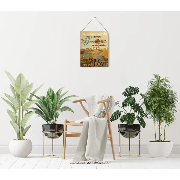 Multicolor_Inspirational_Quote_Wood_Sign_In_This_House_We_Do_Second_Chances_Wooden_Signs_Rustic_Hanging_Plaque_Home_Wall_Art_8"_X_10"_Sign_Wall_Decor_|_For_Home