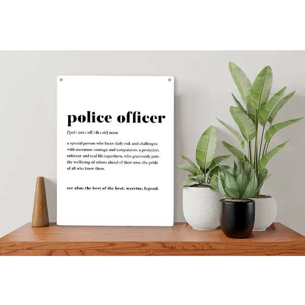 Multicolor_Police_Officer_Definition_Wood_Sign_Modern_Police_Officer_Wooden_Signs_Rustic_Hanging_Plaque_Home_Wall_Art_"8_X_10",_Perfect_Sign_Wall_Decor_|_For_Home_Office