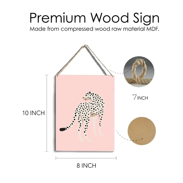 Multicolor_White_Leopard_Wood_Sign_Leopard_Wooden_Signs_Rustic_Hanging_Plaque_Home_Wall_Art_8"_X_10"_Sign_Wall_Decor_|_For_Home_Bathroom_Living_Room