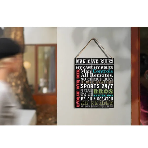 Multicolor_Man_Cave_Rules_No_Whining_Crying_Or_Discussing_Feelings_Wood_Sign_Man_Cave_Wooden_Signs_Rustic_Hanging_Plaque_Home_Wall_Art_8"_X_10"_Sign_Wall_Decor_|_For_Home