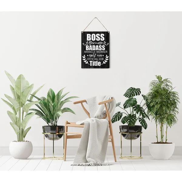 Multicolor_Boss_Quote_Wood_Sign_Boss_Because_Badass_Miracle_Worker_Wooden_Signs_Rustic_Hanging_Plaque_Home_Wall_Art_8"_X_10"_Sign_Wall_Decor_|_For_Home_Office