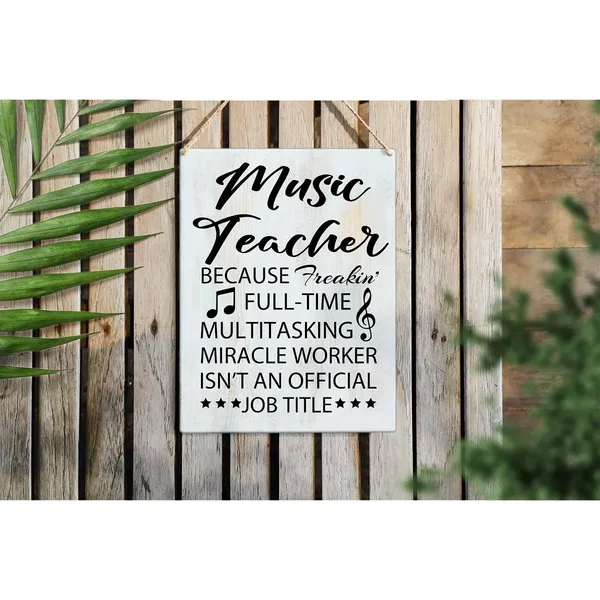 Multicolor_Music_Teacher_Quote_Wood_Sign_Music_Teacher_Wooden_Signs_Rustic_Hanging_Plaque_Home_Wall_Art_8"_X_10"_Sign_Wall_Decor_|_For_Home_Classroom