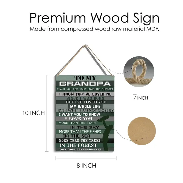 Multicolor_Grandpa_Wood_Sign_To_My_Grandpa_Thank_You_|_For_Your_Love_Wooden_Signs_Rustic_Hanging_Plaque_Home_Wall_Art_"8_X_10",_Perfect_Grandfather_Sign_Wall_Decor_|_For_Home_Bedroom