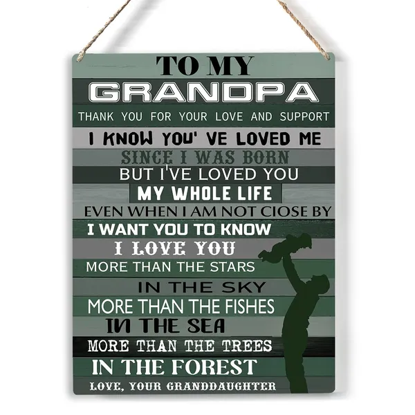 Multicolor_Grandpa_Wood_Sign_To_My_Grandpa_Thank_You_|_For_Your_Love_Wooden_Signs_Rustic_Hanging_Plaque_Home_Wall_Art_"8_X_10",_Perfect_Grandfather_Sign_Wall_Decor_|_For_Home_Bedroom