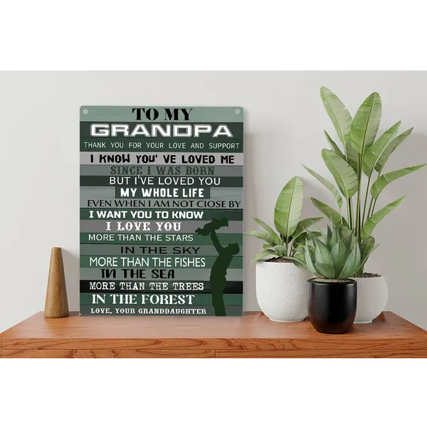 Multicolor_Grandpa_Wood_Sign_To_My_Grandpa_Thank_You_|_For_Your_Love_Wooden_Signs_Rustic_Hanging_Plaque_Home_Wall_Art_"8_X_10",_Perfect_Grandfather_Sign_Wall_Decor_|_For_Home_Bedroom