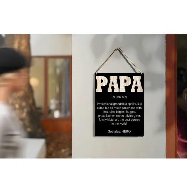 Multicolor_Papa_Wood_Sign_Papa_Definition_Wooden_Signs_Rustic_Hanging_Plaque_Home_Wall_Art_"8_X_10",_Perfect_Father_Sign_Wall_Decor_|_For_Home_Bedroom