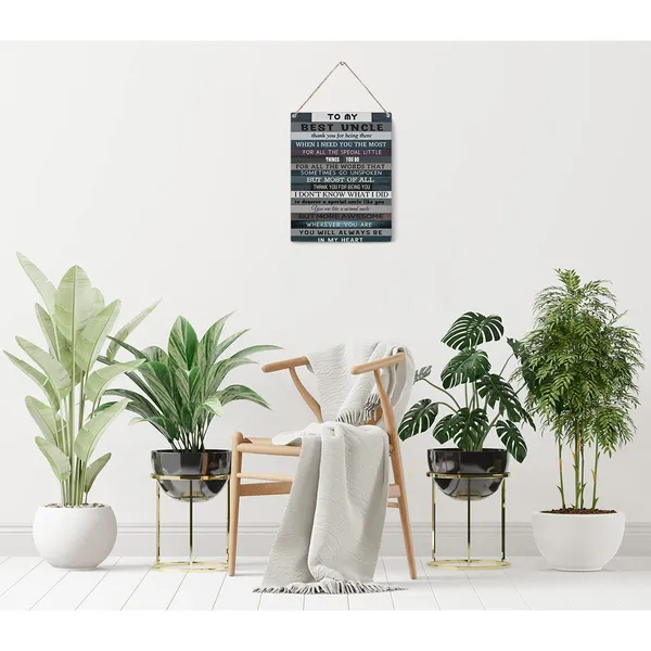Multicolor_Uncle_Wood_Sign_To_My_Best_Thank_You_|_For_Being_There_Wooden_Signs_Rustic_Hanging_Plaque_Home_Wall_Art_"8_X_10",_Perfect_Father_Sign_Wall_Decor_|_For_Home_Bedroom