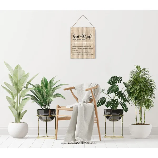 Multicolor_Cat_Dad_Wood_Sign_Cat_Dad_Definition_Wooden_Signs_Rustic_Hanging_Plaque_Home_Wall_Art_"8_X_10",_Perfect_Cat_Sign_Wall_Decor_|_For_Home