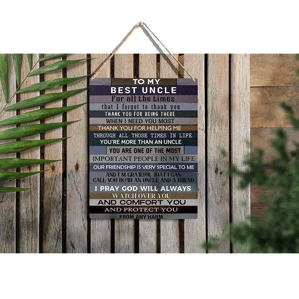 Multicolor_Uncle_Wood_Sign_To_My_Best_Uncle_|_For_All_The_Times_Wooden_Signs_Rustic_Hanging_Plaque_Home_Wall_Art_"8_X_10",_Perfect_Father_Sign_Wall_Decor_|_For_Home_Bedroom