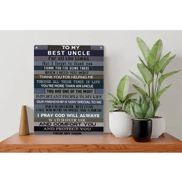 Multicolor_Uncle_Wood_Sign_To_My_Best_Uncle_|_For_All_The_Times_Wooden_Signs_Rustic_Hanging_Plaque_Home_Wall_Art_"8_X_10",_Perfect_Father_Sign_Wall_Decor_|_For_Home_Bedroom