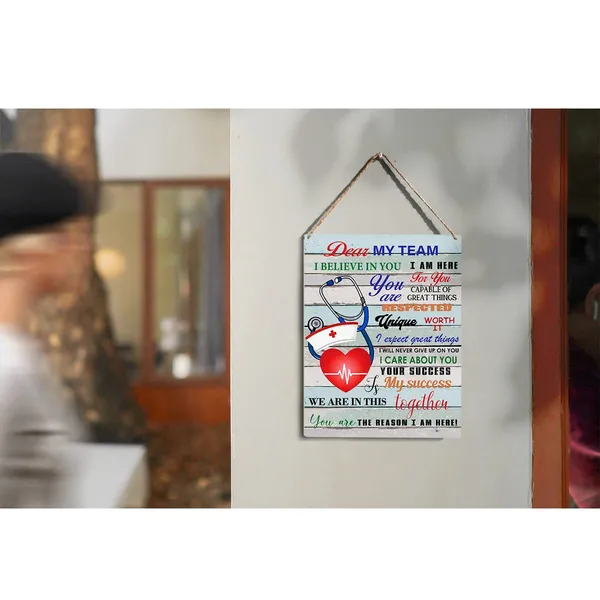 Multicolor_Inspirational_Nurse_Quote_Wood_Sign_Dear_My_Team_I_Believe_In_You_Wooden_Signs_Rustic_Hanging_Plaque_Home_Wall_Art_8"_X_10"_Sign_Wall_Decor_|_For_Home_Office