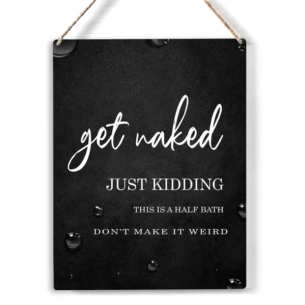 Multicolor_This_Is_A_Half_Bath_Wood_Sign_Bathroom_Wooden_Signs_Rustic_Hanging_Plaque_Home_Wall_Art_8"_X_10"_Sign_Wall_Decor_|_For_Home_Bathroom