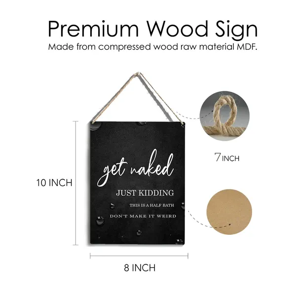 Multicolor_This_Is_A_Half_Bath_Wood_Sign_Bathroom_Wooden_Signs_Rustic_Hanging_Plaque_Home_Wall_Art_8"_X_10"_Sign_Wall_Decor_|_For_Home_Bathroom