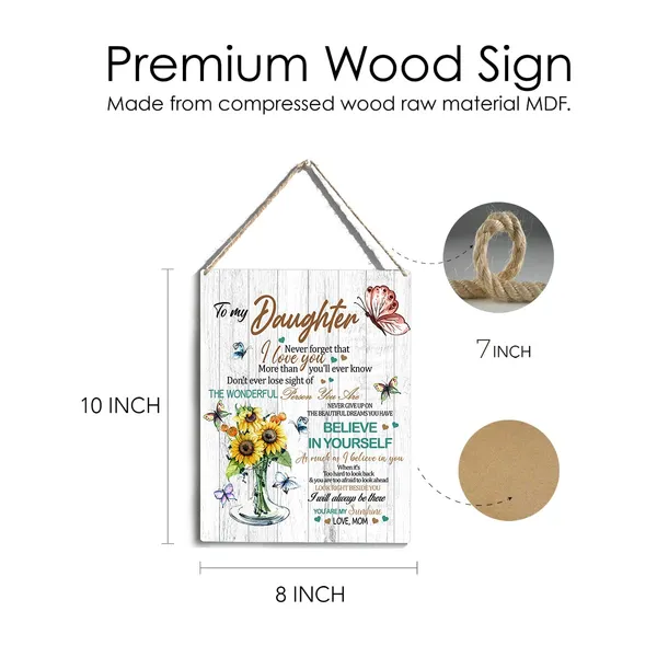 Multicolor_To_My_Daughter_I_Love_You_Wood_Sign_Sunflower_Daughter_Wooden_Signs_Rustic_Hanging_Plaque_Home_Wall_Art_8"_X_10"_Sign_Wall_Decor_|_For_Home_Bedroom